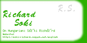 richard soki business card